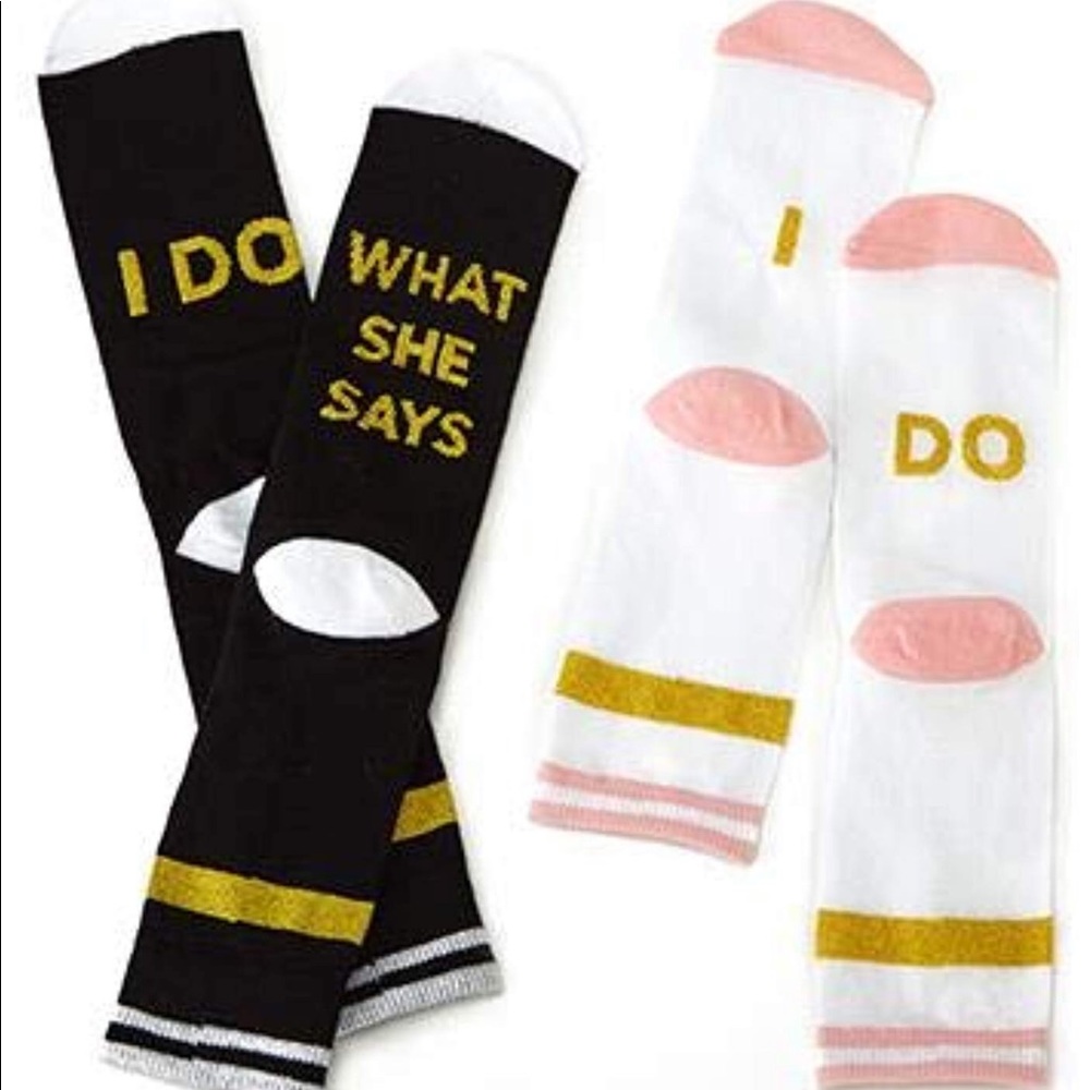 Twos Company "I Do What She Says" Set of 2 Socks
